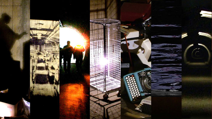 Collage of images from the project